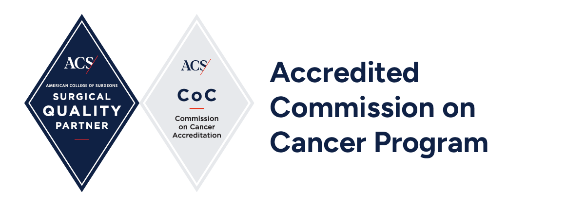 Logo for the Accredited Commission on Cancer Program.