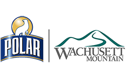 Dual logos for Polar Beverages and Wachusett Mountain Ski Area