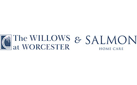 Combined logos for The Willows at Worcester and Salmon Home Care