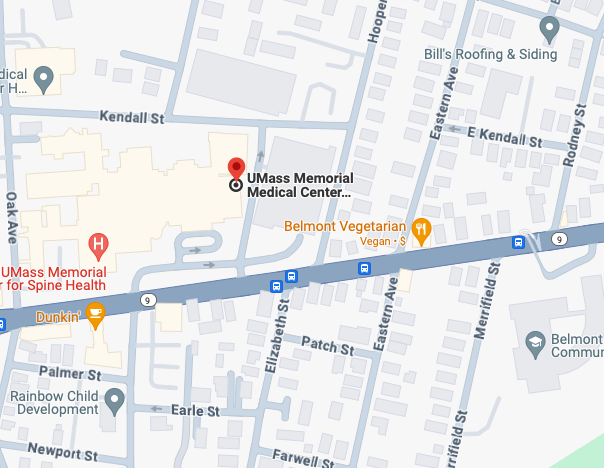 Google Map of the Memorial Campus Emergency Department