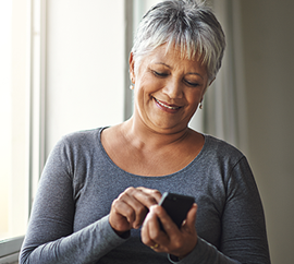 Photo of woman using phone