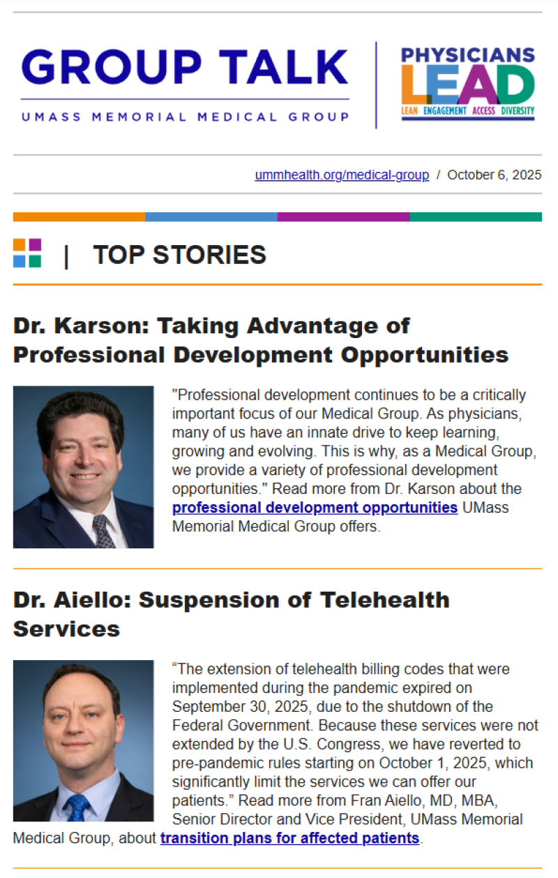 The latest issue of Group Talk