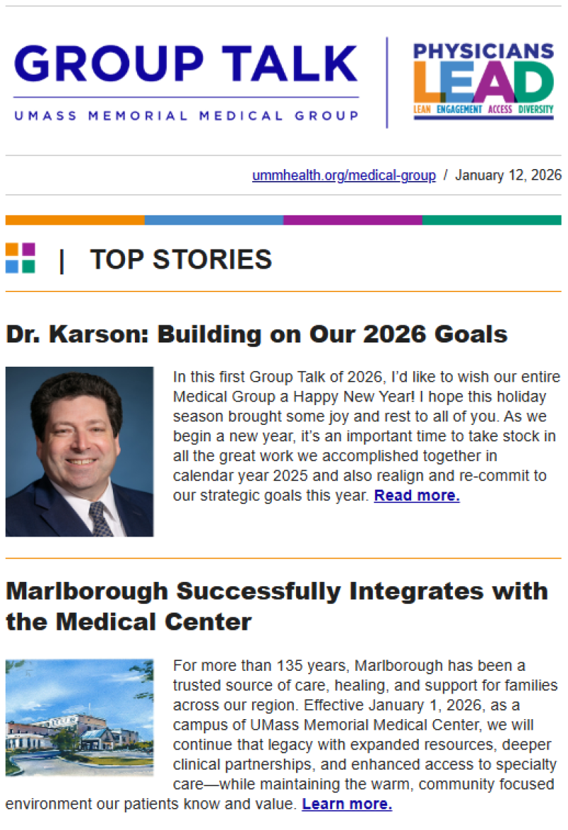 The latest issue of Group Talk