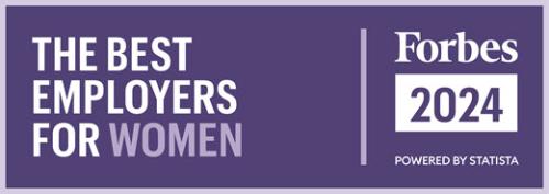 Forbes Best Employer for Woman Badge