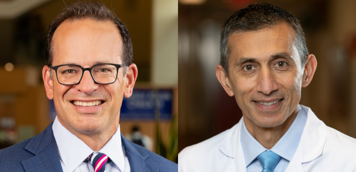 Dr. Justin Maykel (left) and Dr. Karim Alavi (right)