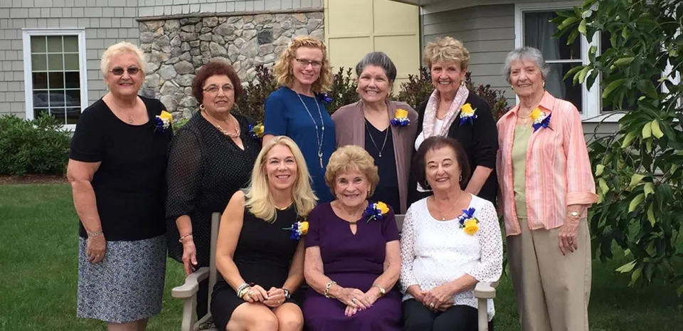 Photo of past Presidents of the Harrington Auxiliary.
