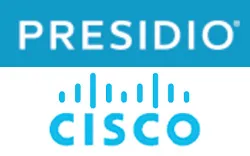 The light blue Cisco Presidio logo.