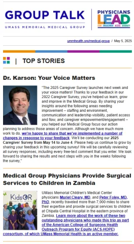 The latest issue of Group Talk.