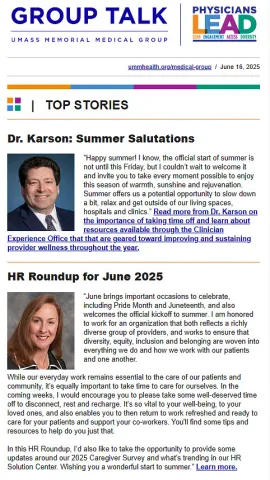 The latest issue of Group Talk.