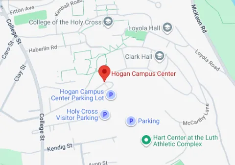 A map showing the location of the PINK event.