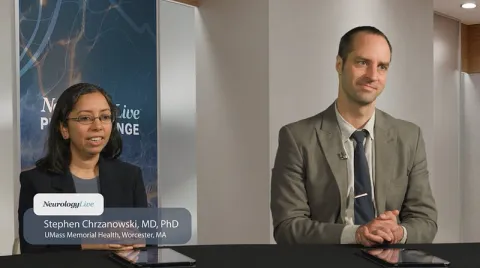 Stephen Chrzanowski, MD, PhD, neurologist at UMass Memorial Health, as a panel guest of Neurology Live Peer Exchange