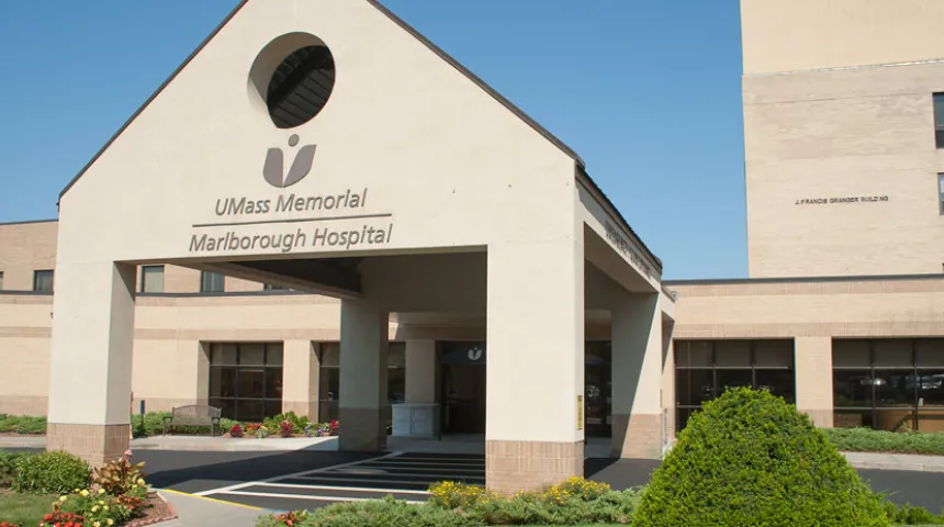 The Marlborough Hospital entrance.