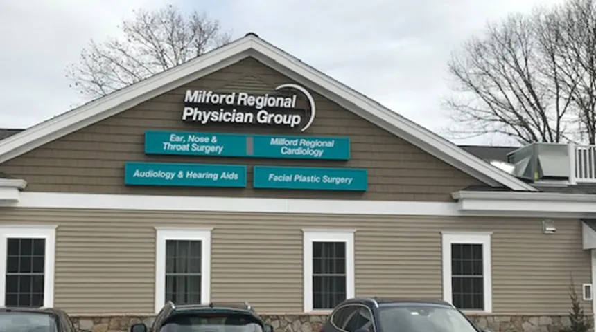 The exterior of the Ear, Nose, and Throat building.