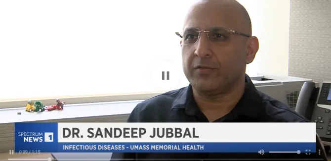 An interview of Dr. Sandeep Jubbal on Spectrum News 1