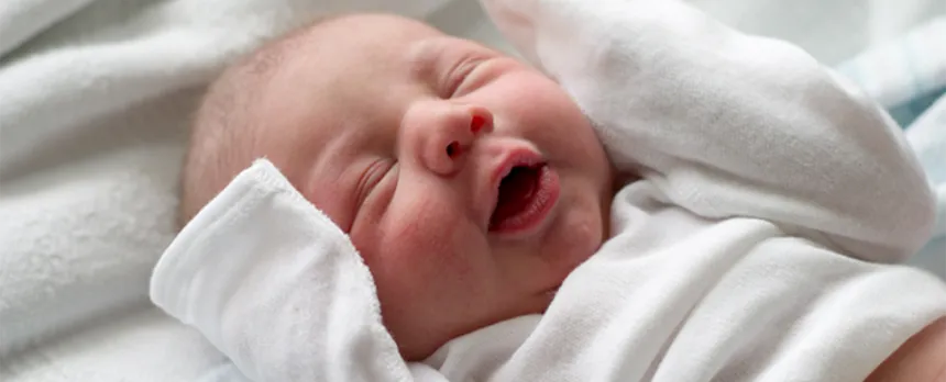 Baby after successful fertility treatments