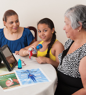 An in-home program helps children with asthma manage the disease.