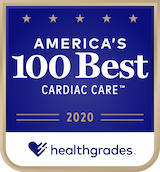 Healthgrades Cardiac Care America's 100 Best Award 2020.