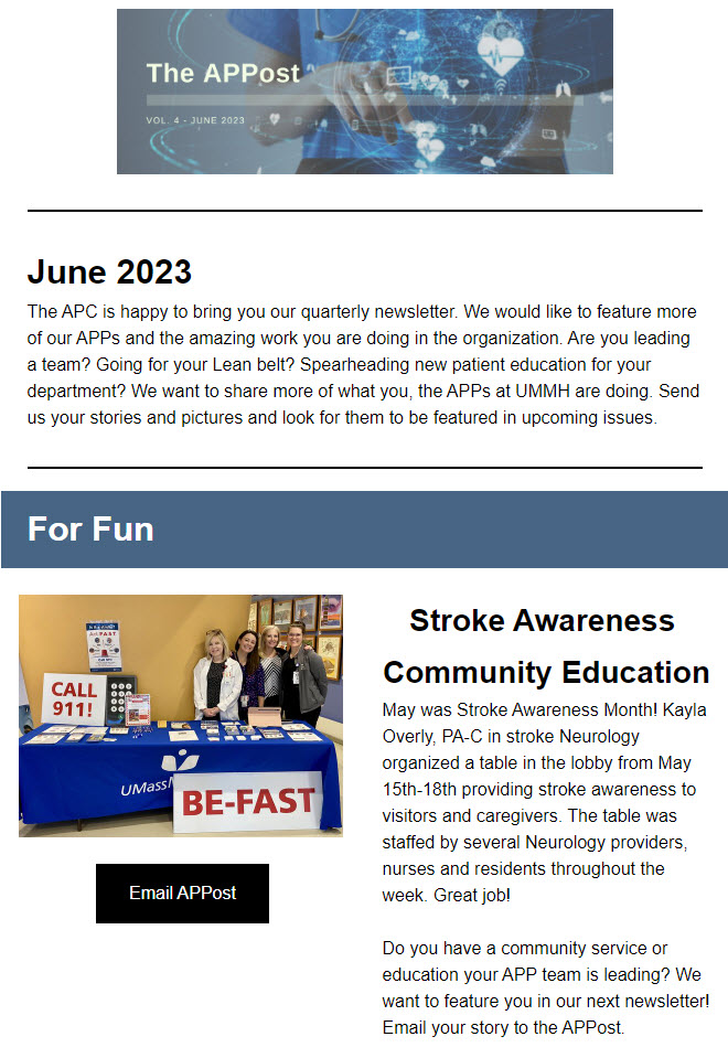 The APPost newsletter from June 2023.
