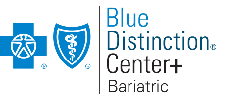 The Blue Cross Blue Shield Blue Distinction Center+ Bariatric logo.