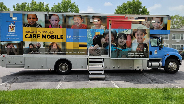 Photo of the Ronald McDonald Care Mobile